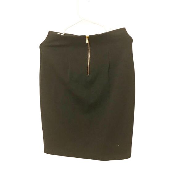 Philosophy dark gray pencil skirt with gold exposed zipper size 4 - Picture 2 of 6